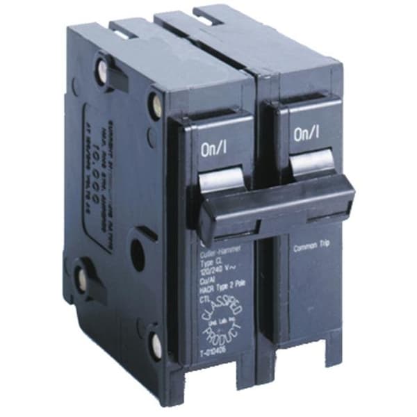 Circuit Breaker, 2 Pole, 120/240V AC, 10kA